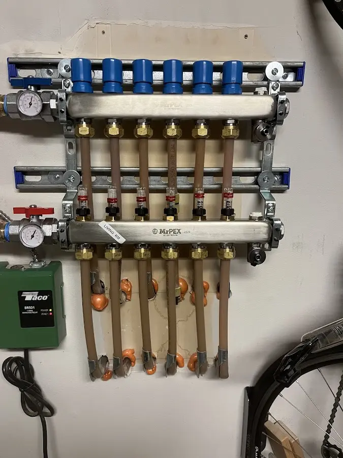 Plumber performing Gas Leak Detection at a residential property in North Royalton